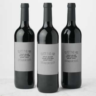 Etiqueta Para Botella De Vino Crea tu propio diseño personalizado