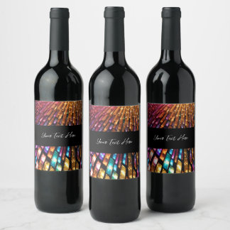Etiqueta Para Botella De Vino Crea tu propio vidrio colorido personalizado