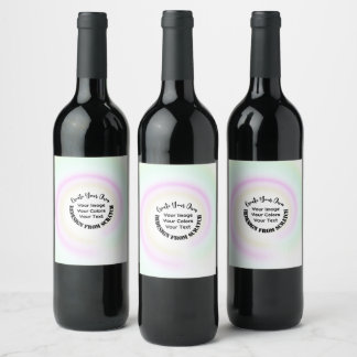 Etiqueta Para Botella De Vino Crea tus Propios Diseños Personalizados