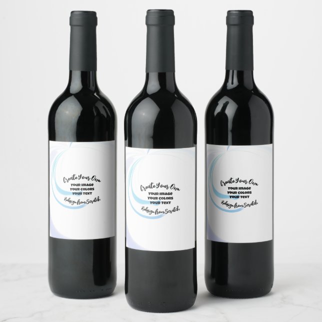 Etiqueta Para Botella De Vino Crea tus propios productos personalizados (Botellas)
