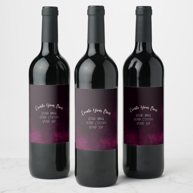 Etiqueta Para Botella De Vino Crea tus propios productos personalizados (Botellas)