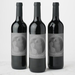 Etiqueta Para Botella De Vino Crear su propia etiqueta de vino fotográfico