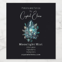 Crear tu propia etiqueta apothecary de cristales a