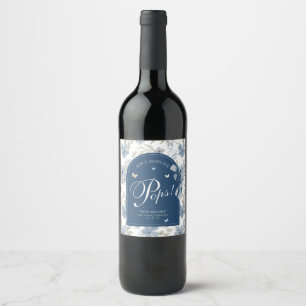 Etiqueta Para Botella De Vino Crecer y florecer cuando se pica una etiqueta de v