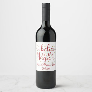 Etiqueta Para Botella De Vino Cree En La Magia