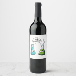 Etiqueta Para Botella De Vino Creo que estás exagerando la ciencia de los nervio
