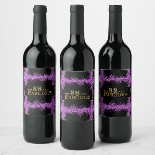 Etiqueta Para Botella De Vino Cumpleaños 88