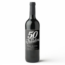 Cumpleaños Chic de 50 y Fabuloso Script Personaliz