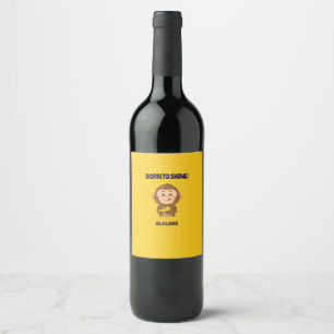 Etiqueta Para Botella De Vino Cute Monkey Theme Boy Baby Shower