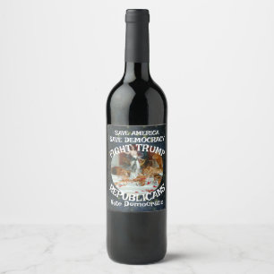 Etiqueta Para Botella De Vino Czar Rue Mentiroso Trump Partido Republicano EE. U