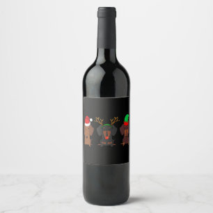 Etiqueta Para Botella De Vino Dachshund Navidades Mamá Mujeres Weiner Perro Rega