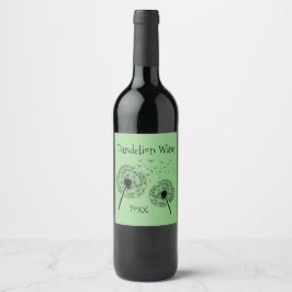 Etiqueta Para Botella De Vino Dandelion quiere diseñar etiqueta de vino