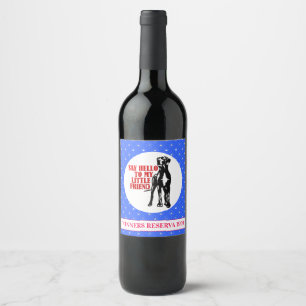 Etiqueta Para Botella De Vino Dane Gran Vencedor Divertido Vino