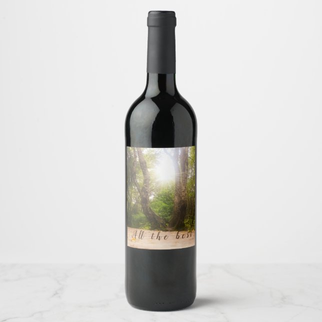 Etiqueta Para Botella De Vino De camino...    (Anverso)