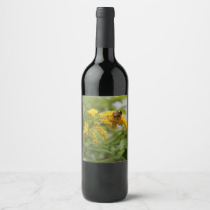 Etiqueta Para Botella De Vino De oro