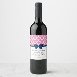 Etiqueta para botella de vino de seda negra dorada