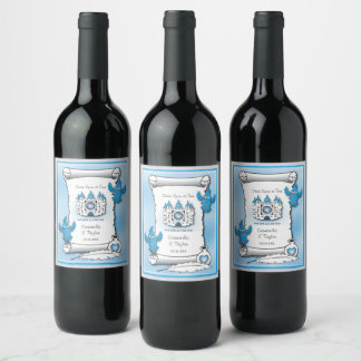 Etiqueta Para Botella De Vino De una vez