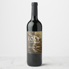 Etiqueta Para Botella De Vino Decoración Divorcio Divertida para Mujeres Lujo Or