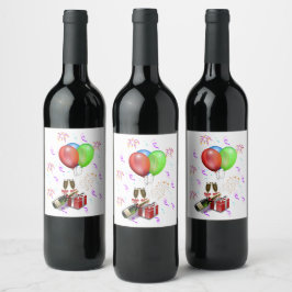Etiqueta Para Botella De Vino Decoraciones de Celebración