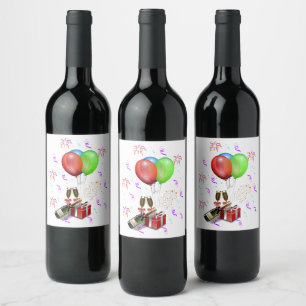 Etiqueta Para Botella De Vino Decoraciones de Celebración