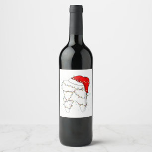 Etiqueta Para Botella De Vino Dental Navidad Inodoro Dentista Fiesta
