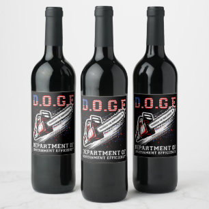 Etiqueta Para Botella De Vino Departamento De Eficiencia Gubernamental