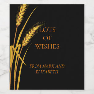 Etiqueta Para Botella De Vino Deséenle una feliz y exitosa vinoteca de año nuevo