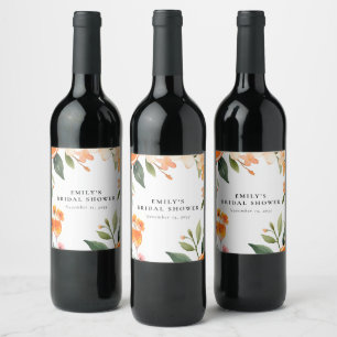 Etiqueta Para Botella De Vino Despedida de soltera con Spritz de Aperol acuarela