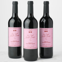 Despedida de soltera de cereza rosa y roja