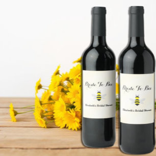 Etiqueta Para Botella De Vino Despedida de soltera de la futura novia