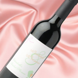 Etiqueta Para Botella De Vino Despedida de soltera de Pickleball y Prosecco