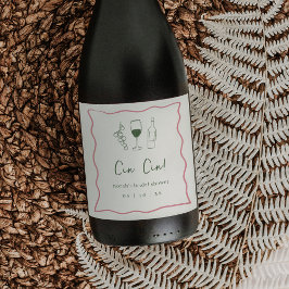 Etiqueta Para Botella De Vino Despedida de Soltera Dolce Vita