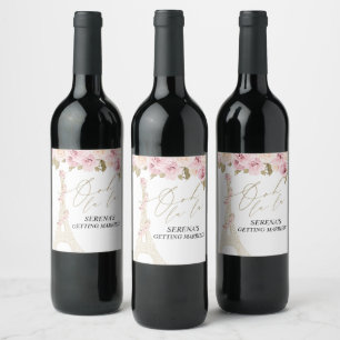 Etiqueta Para Botella De Vino Despedida de soltera en París, Despedida de solter