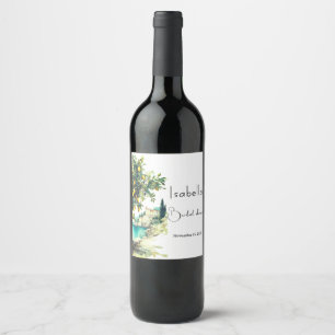 Etiqueta Para Botella De Vino Despedida de soltera Italian La Dolce Vita