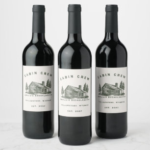 Etiqueta Para Botella De Vino Despedida de soltera personalizada de fin de seman