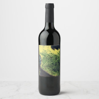 Etiqueta Para Botella De Vino Desvanecerse 1 Botella de Vino Abstracta