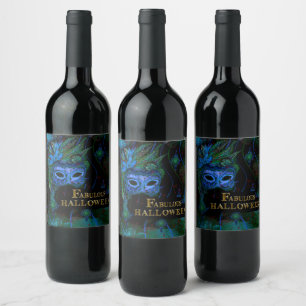 ETIQUETA PARA BOTELLA DE VINO DÍA DE LAS BRUJAS