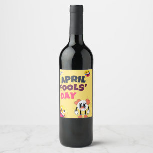 Etiqueta Para Botella De Vino Día de los Inocentes