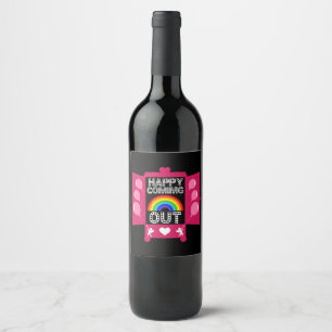 Etiqueta Para Botella De Vino Día nacional de salida