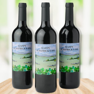 Etiqueta Para Botella De Vino Día personalizado de San Patricio