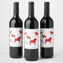 Etiqueta Para Botella De Vino ¡Dios personalizado jul! Etiqueta de vino de cabal