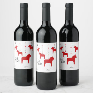 Etiqueta Para Botella De Vino ¡Dios personalizado jul! Etiqueta de vino de cabal