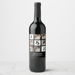 Etiqueta Para Botella De Vino Diseña tu propio collage de 6 fotos
