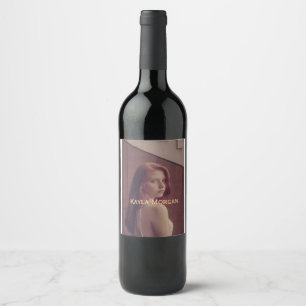 Etiqueta Para Botella De Vino Diseñador de fotografía escanea código QR de negoc