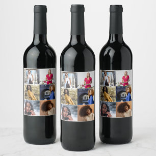 Etiqueta Para Botella De Vino Diseñar su propio Collage de fotos de 6