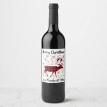 Diseño de alce, copos de nieve, patrón de cuadros
