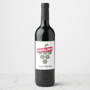 Etiqueta Para Botella De Vino Diseño de uva para bebedores de vino de la vena de
