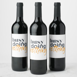 Etiqueta Para Botella De Vino Diseño moderno, de moda, urbano de Ocioso sin hace