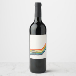Etiqueta Para Botella De Vino Diseño Retro Vintage 1976