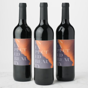 Etiqueta Para Botella De Vino Diseño urbano simple y moderno de Belleza Inespera